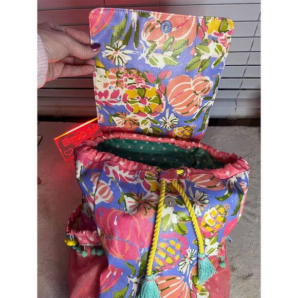 Matilda Jane Kids Floral Backpack Multicolor Medium Drawstring Casual - Picture 8 of 12